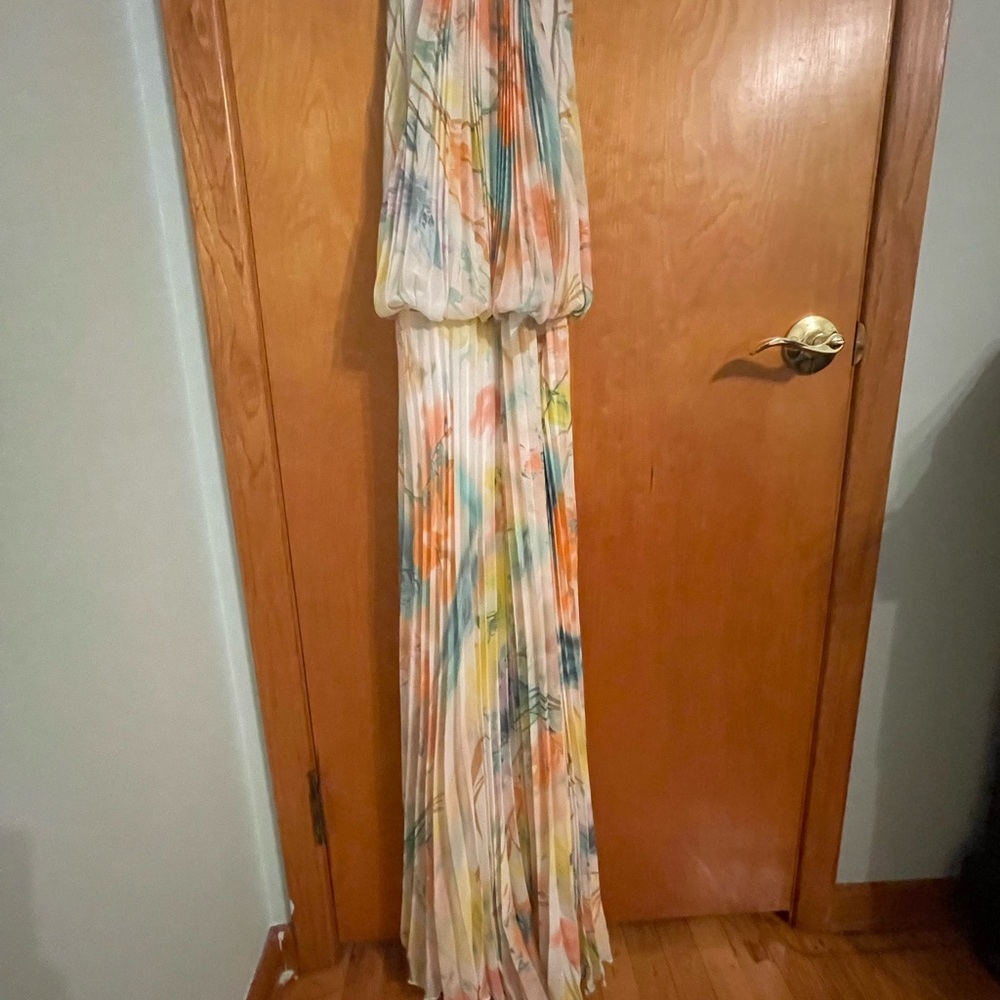 MSK Multicolor Pleated Dress